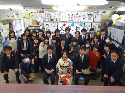 2017年3月15日　本年度3名全員が卒業しました。